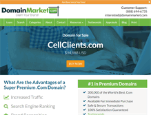 Tablet Screenshot of cellclients.com